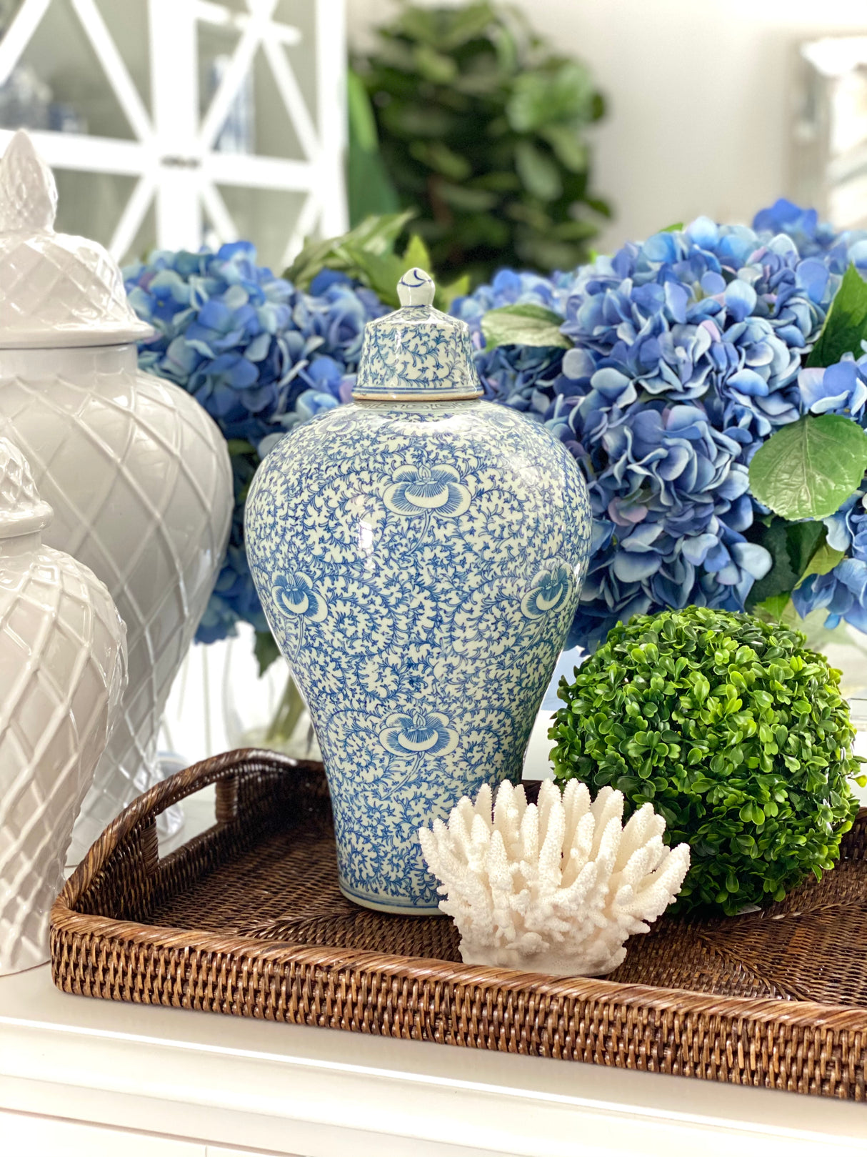 Specialty Blue & White Meiping Jar