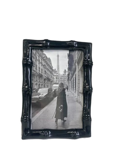 Gloss Black Bamboo Photo Frame