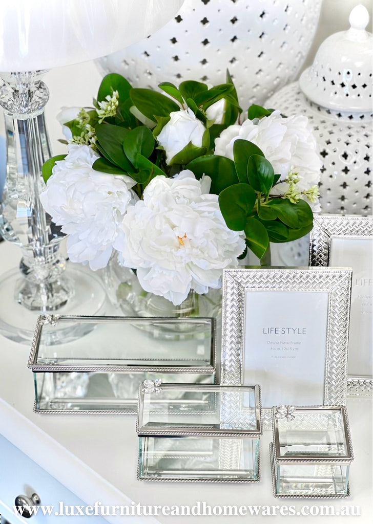 Silver Glass Bee Boxes - Three Sizes Available - SAVE 30% OFF!