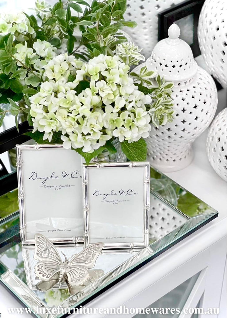 Silver Bamboo Photo Frame