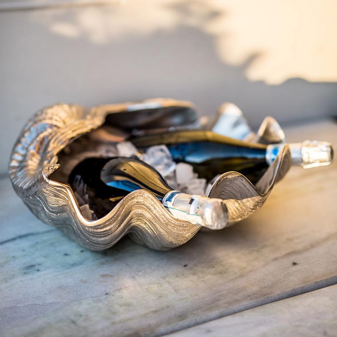 Ex-Display Extra Large Silver Clam Shell