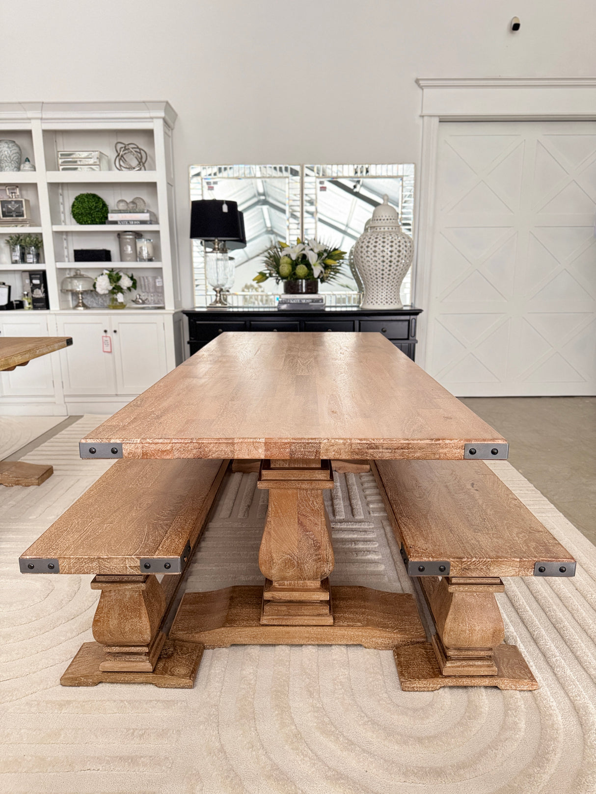 Hudson Dining Suite With Two Bench Seats