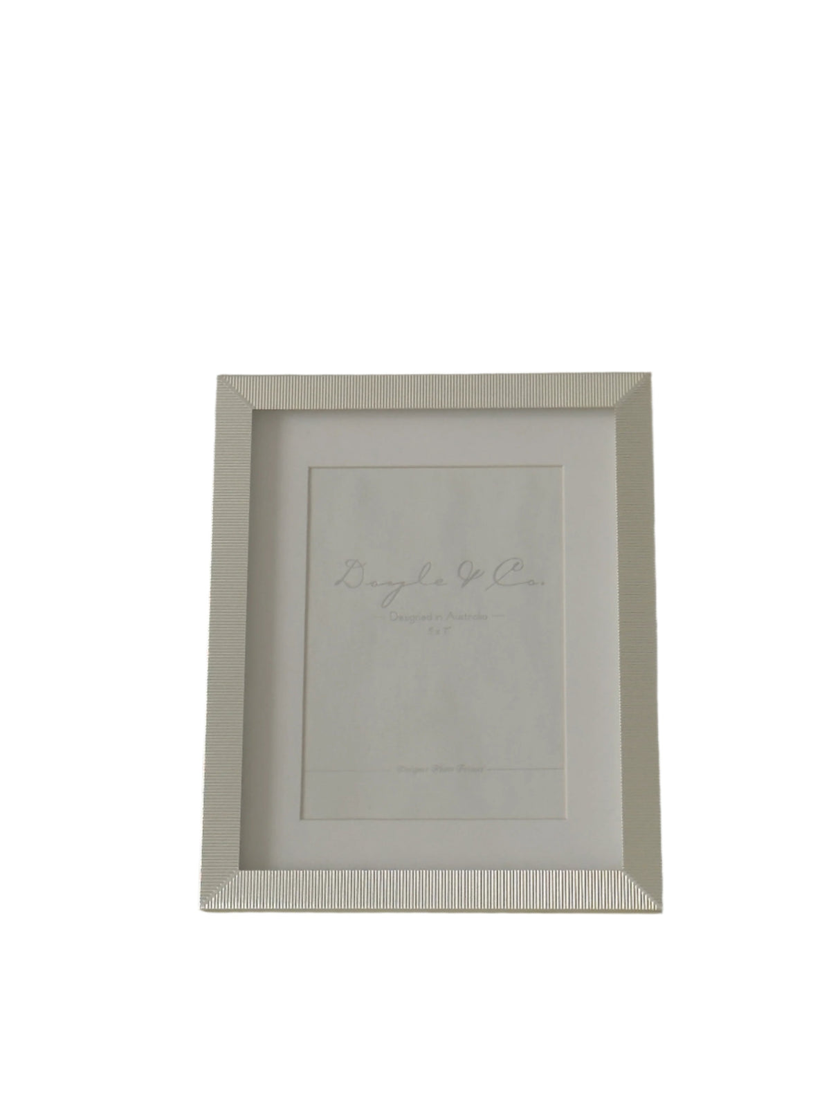 Silver Ridged Photo Frames