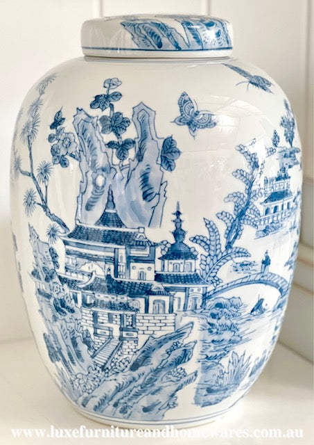 Blue & White Emperor Ginger Jar