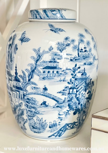 Blue & White Emperor Ginger Jar
