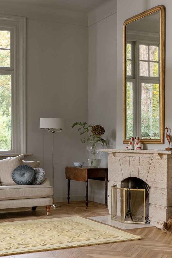 Laura Ashley Catarina Gold Floor Rug