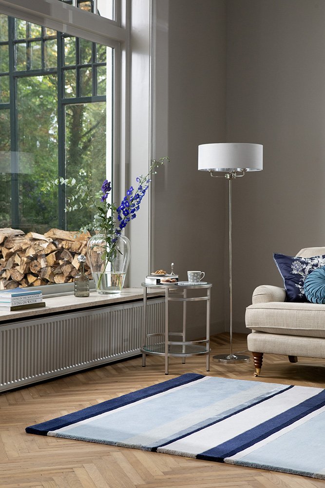 Laura Ashley Eaton Dark Seaspray Floor Rug