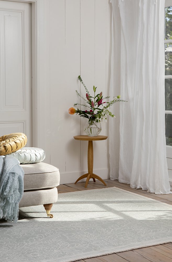 Laura Ashley Silchester Pale Sage Floor Rug