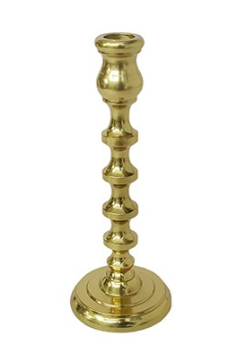 Pair of Brushed Gold Tapered Candlesticks - SAVE 30% OFF!