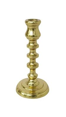 Pair of Brushed Gold Tapered Candlesticks - SAVE 30% OFF!