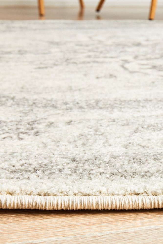 Harley Silver Round Rug