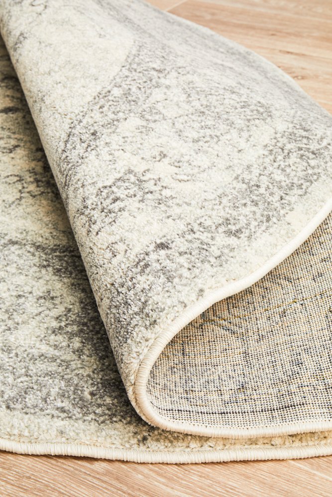 Harley Silver Round Rug