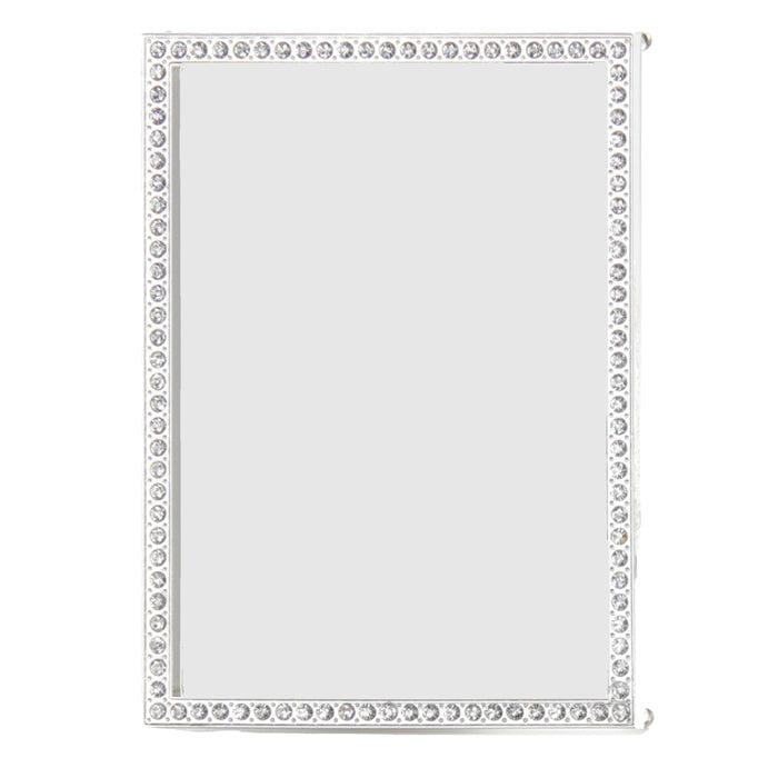 Silver photo frame with 'pure homewares' branding on a white background