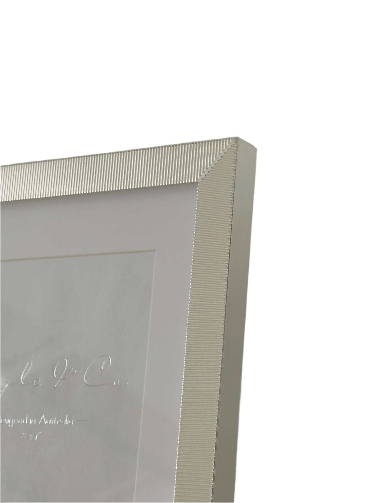 Silver Ridged Photo Frames