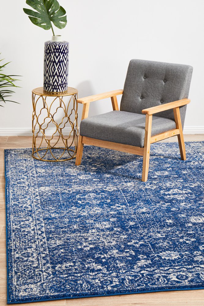 Benson Navy Floor Rug