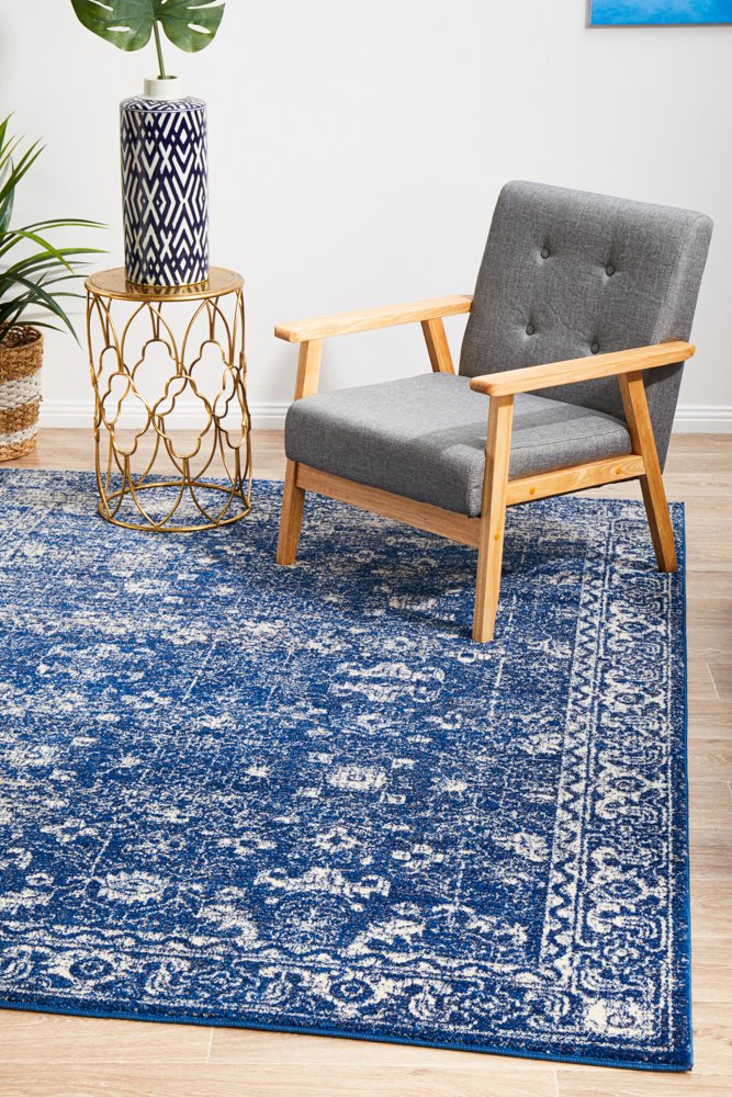 Benson Navy Floor Rug