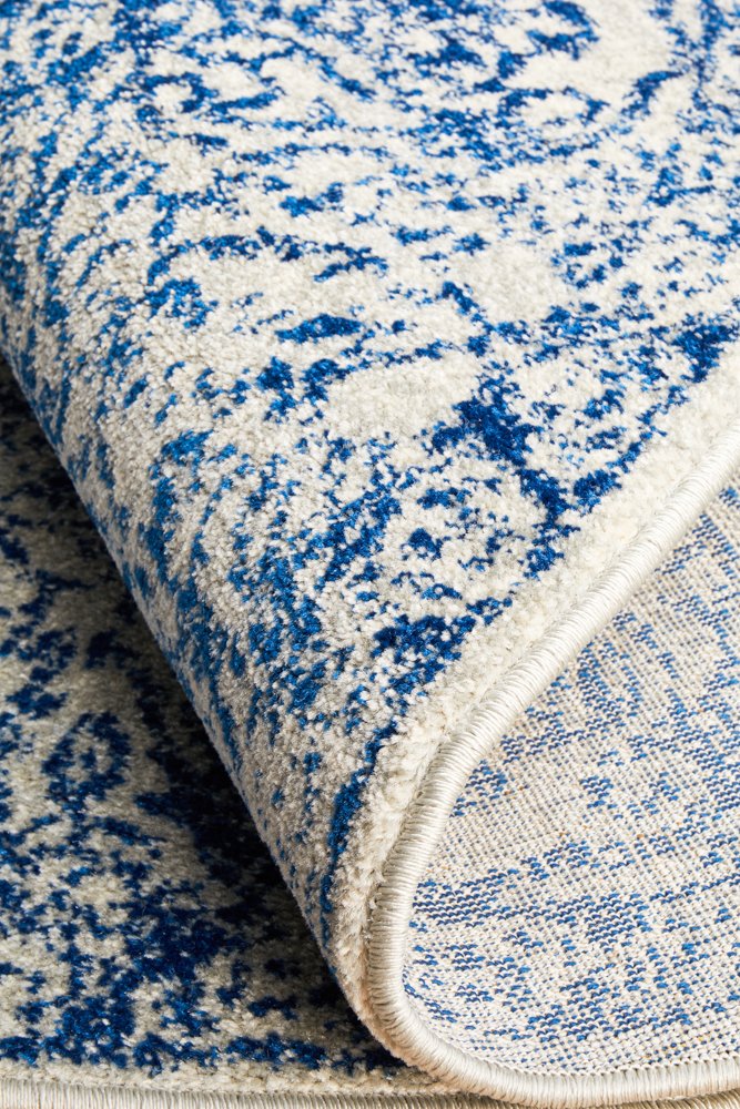 Hamptons Navy Round Rug