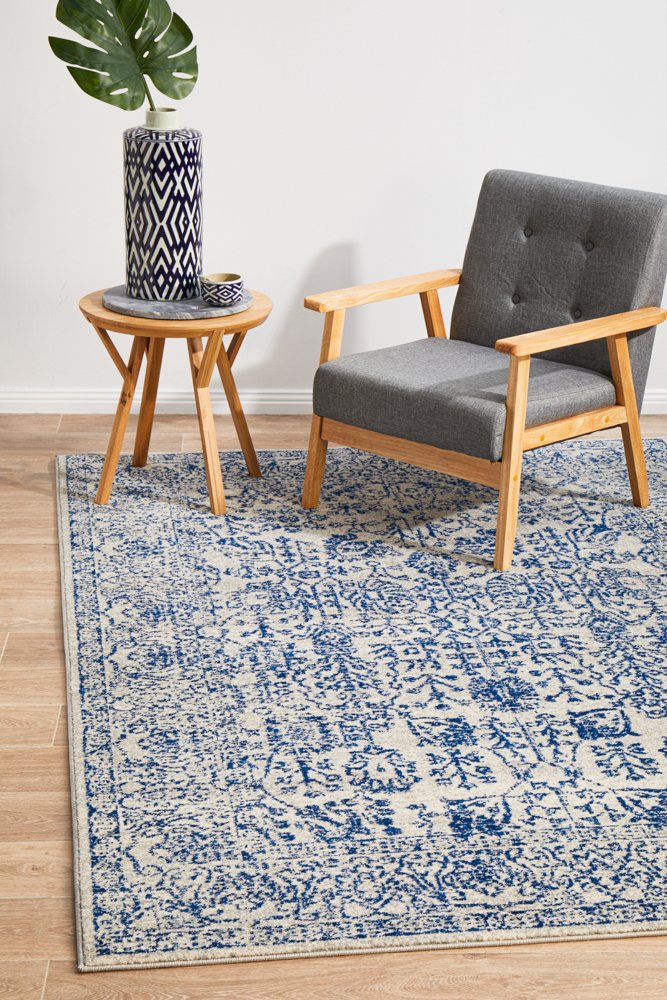 Hamptons Navy Floor Rug