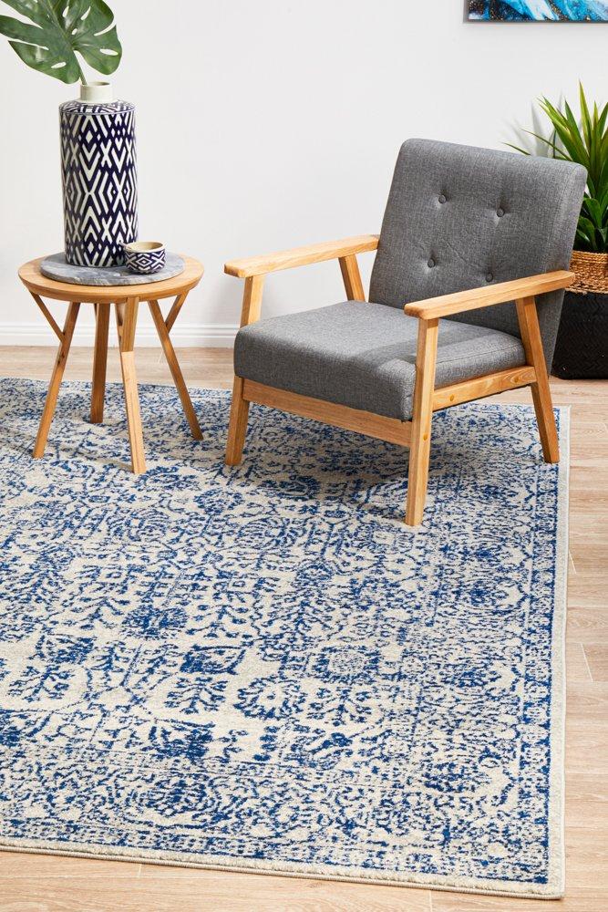 Hamptons Navy Floor Rug