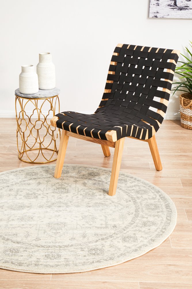 Winter White Round Rug