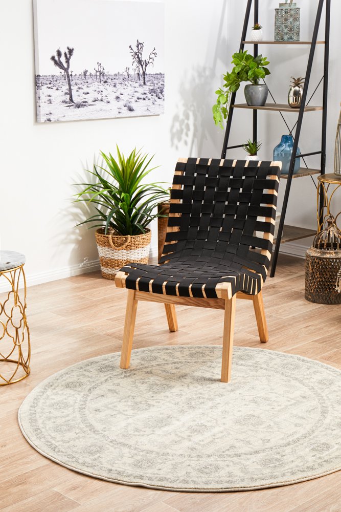 Winter White Round Rug