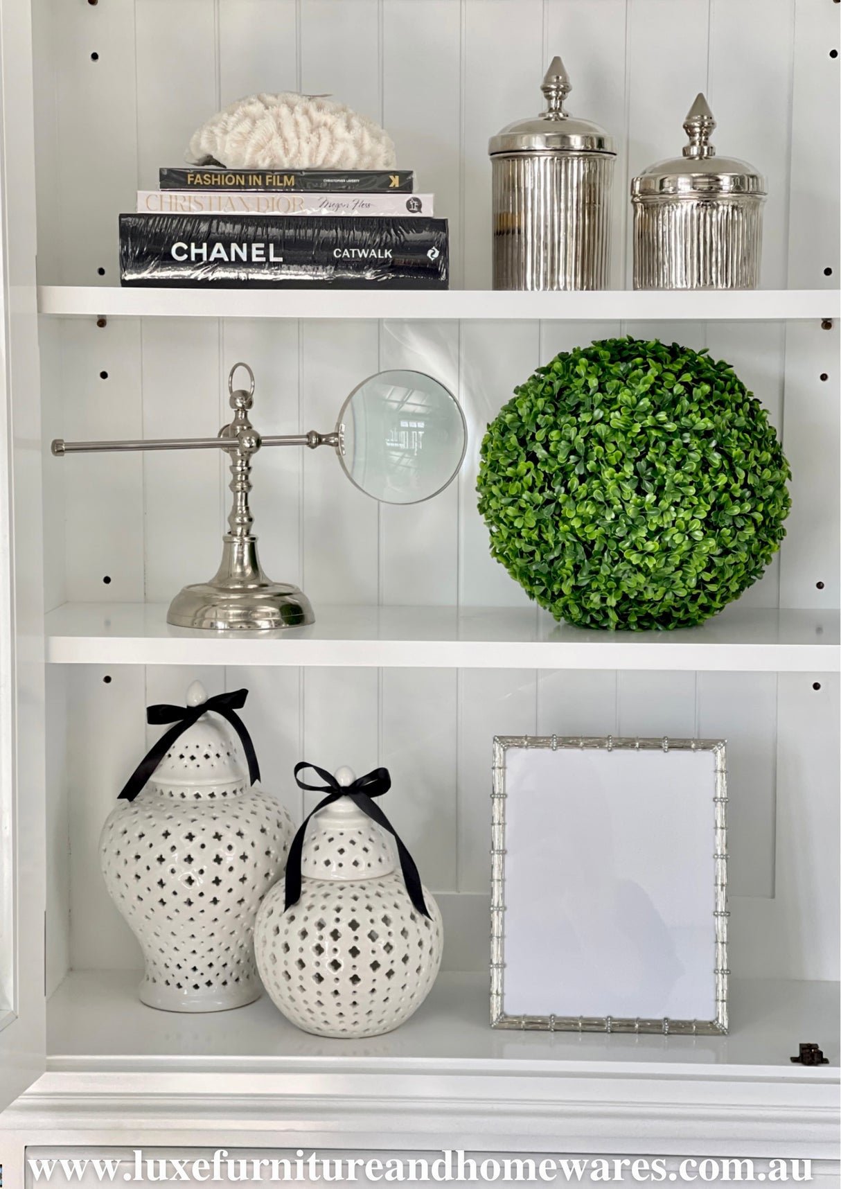 Silver Bamboo Jewel Photo Frame