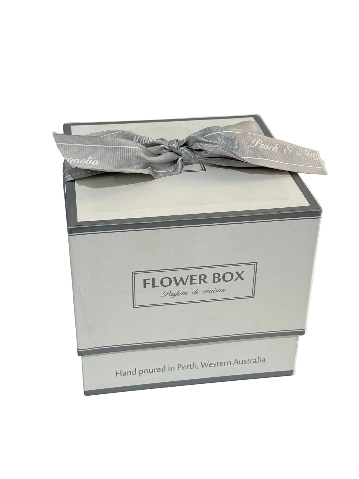 Ex-Display Flower Box Peach & Magnolia Candle