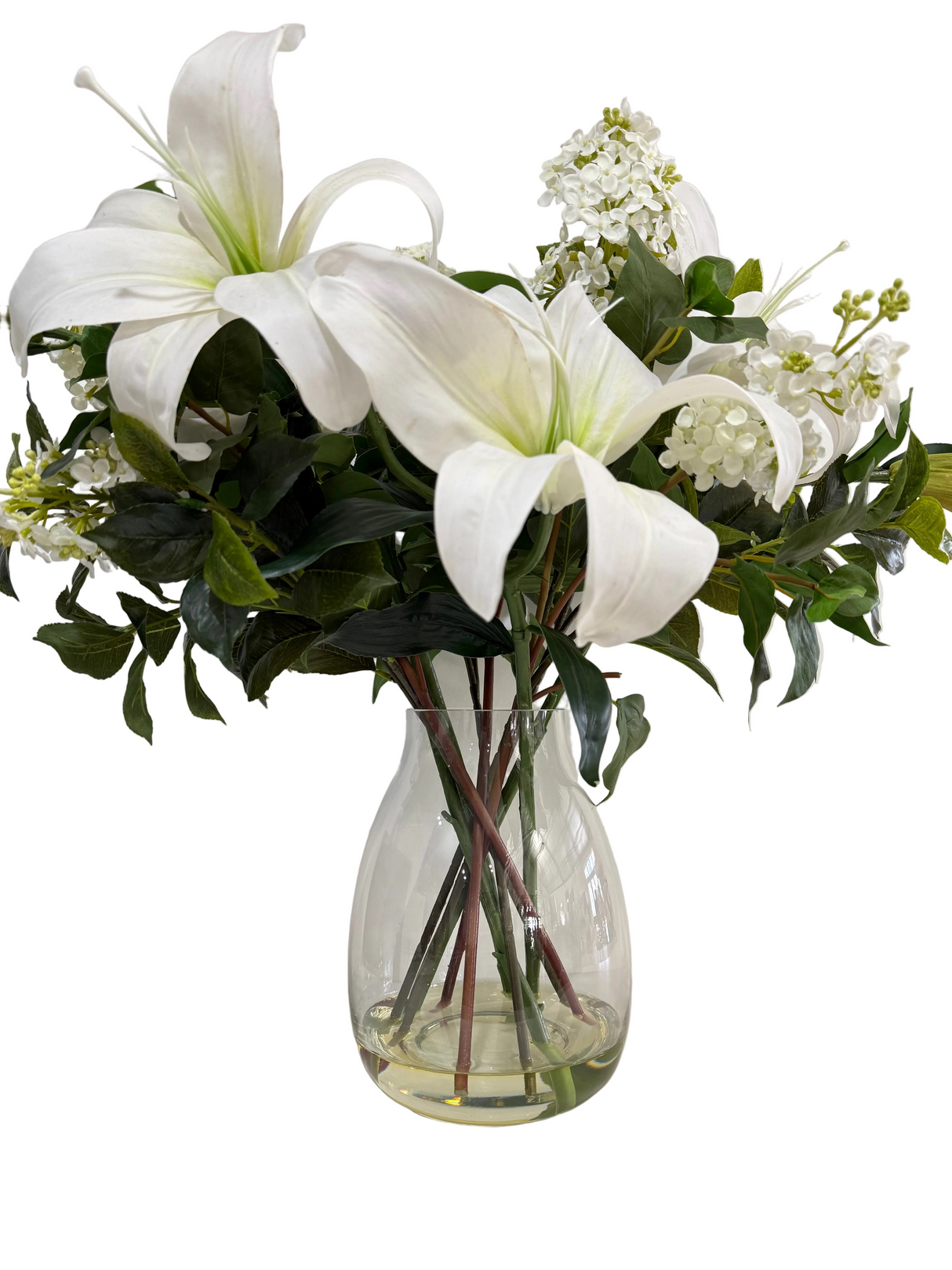 Ex-Display Large White Lily Garden Arrangement