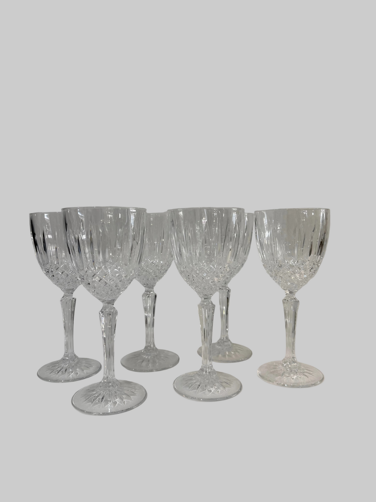 Ex-Display Set Of 6 Cristal d'Arques Wine/Water Goblets