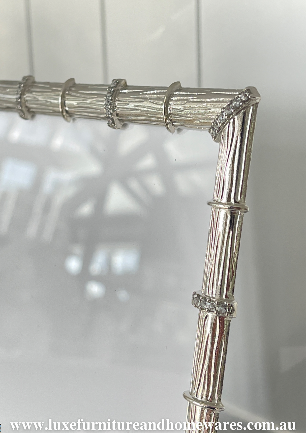 Silver Bamboo Jewel Photo Frame