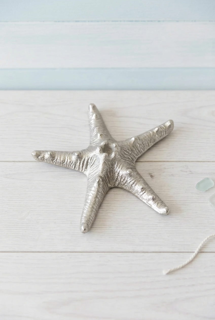 Rustic Decorative Silver Starfish