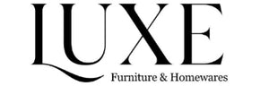 LUXE Furniture & Homewares logo on a white background
