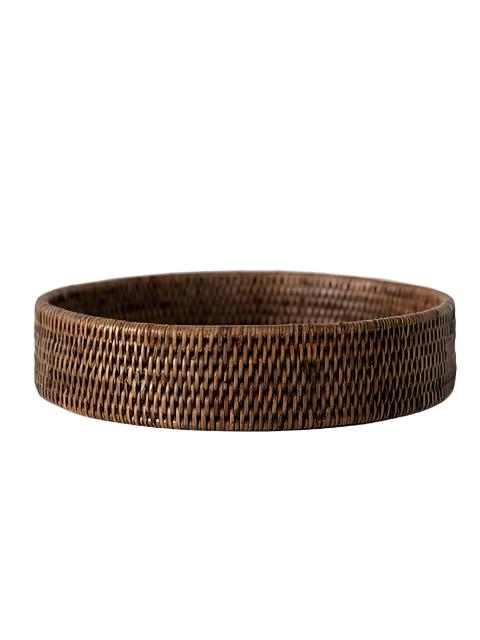 Small Round Rattan Tray
