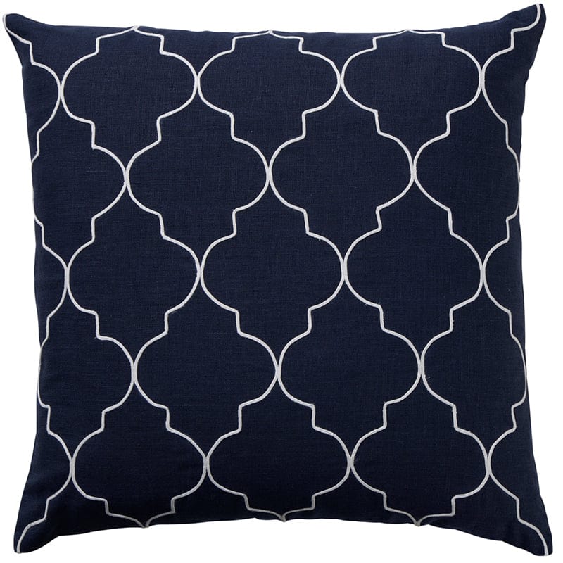 Navy and White Santorini Cushion