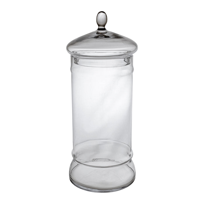 Clear Glass Lidded Jar