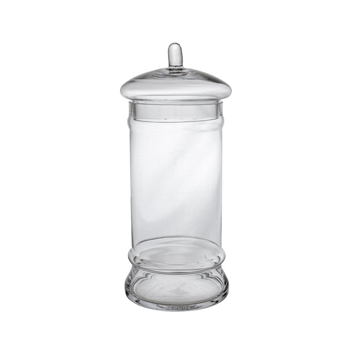Clear Glass Lidded Jar