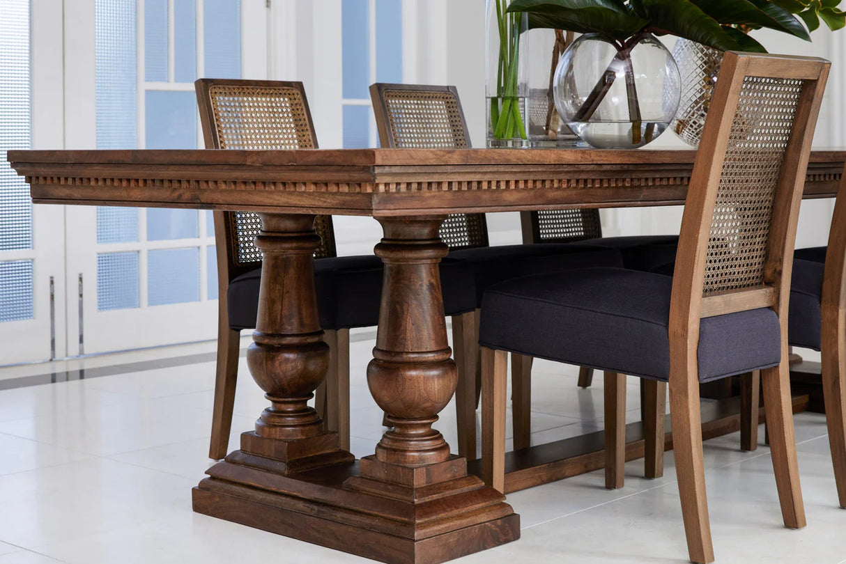 Huntington Dining Table in Walnut Grey 280cm