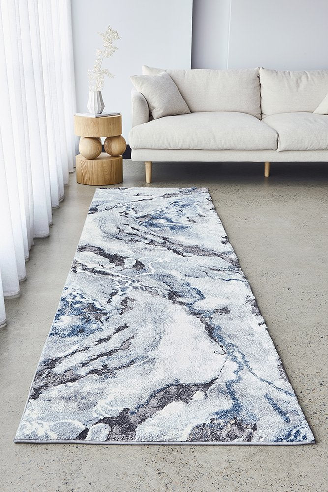 Crystal Blue Floor Runner
