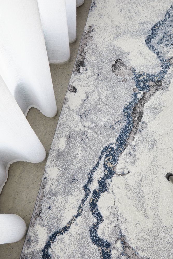 Crystal Blue Floor Rug