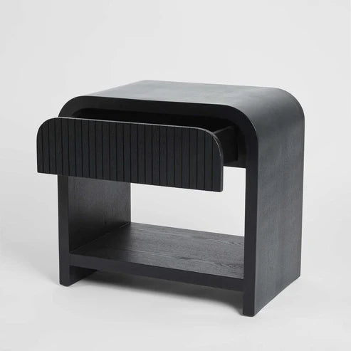 Byford Bedside Table in Black