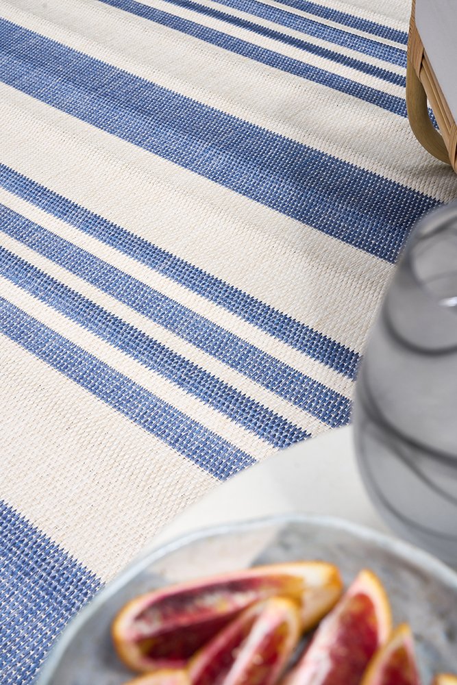 Oasis Blue & White Outdoor Floor Rug