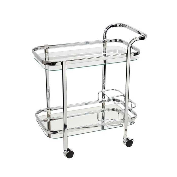 Silver Mirrored Royale Bar Cart