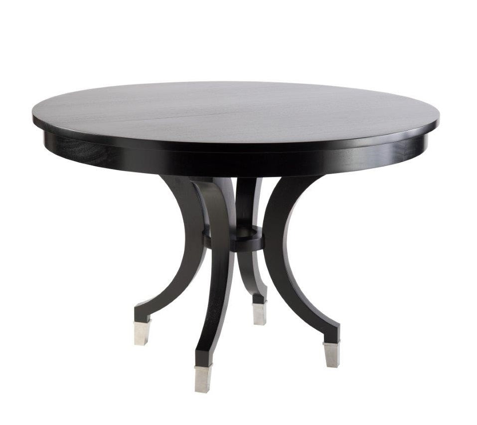 Louis Black Round Dining Table