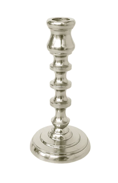 Pair of Silver Tapered Candlesticks