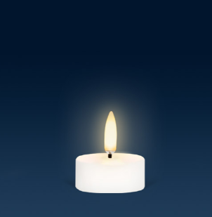 Nordic White Flameless Candle - Tea Light