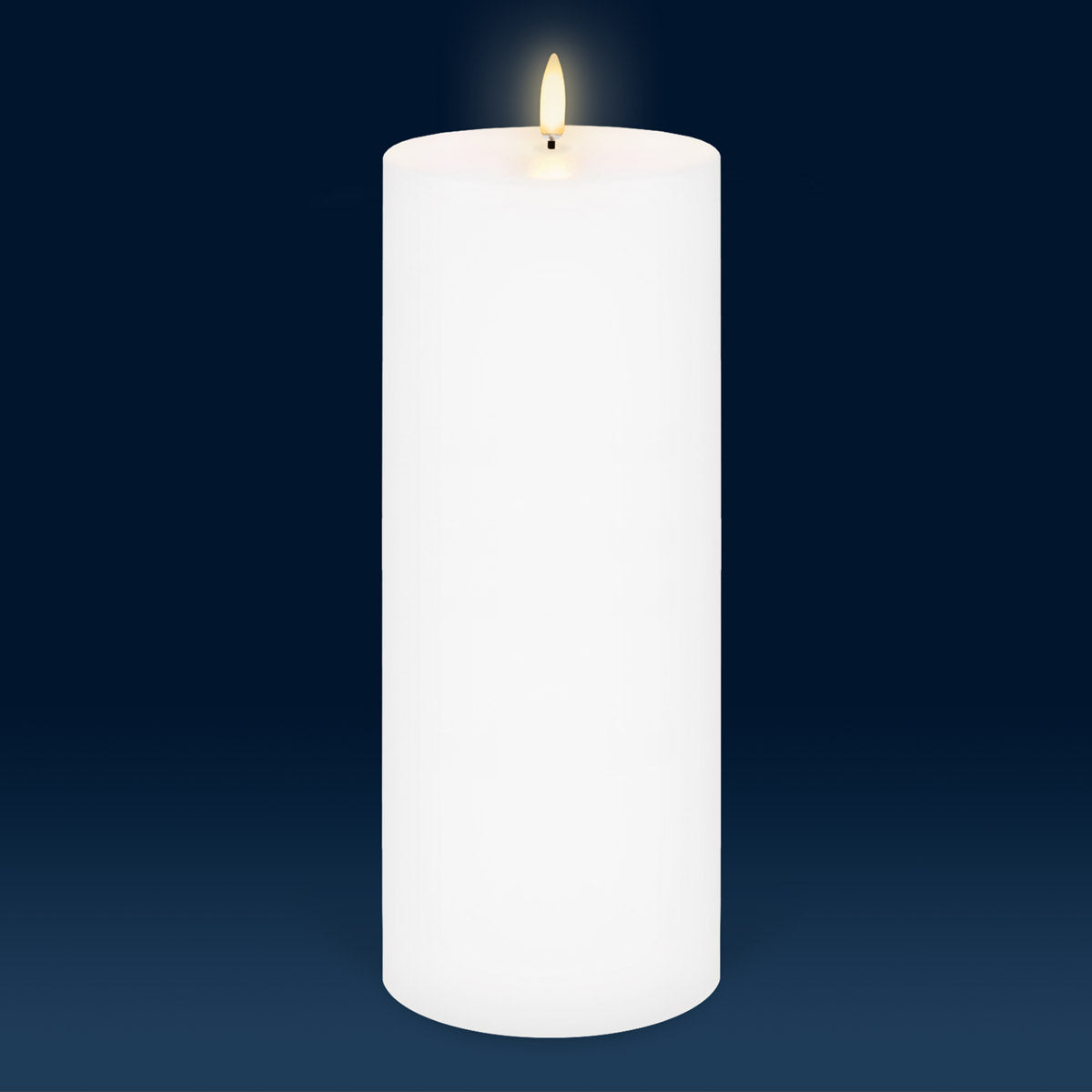 Nordic White Flameless Candle - Wide Pillar Extra Large