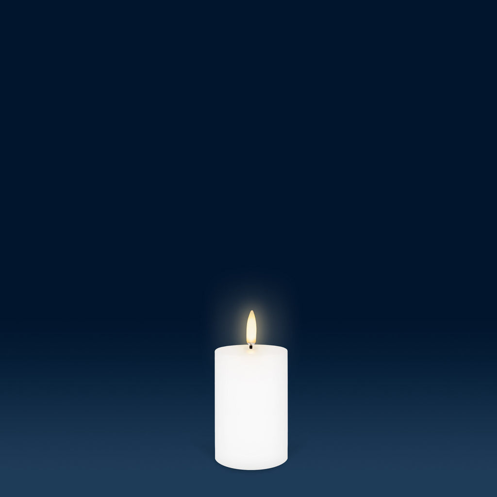 Nordic White Flameless Candle - Tall Votive