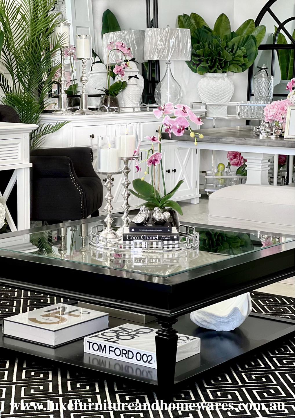 Bayview Square Coffee Table In Black