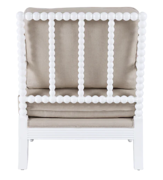 Hamptons Bobbin Armchair in White