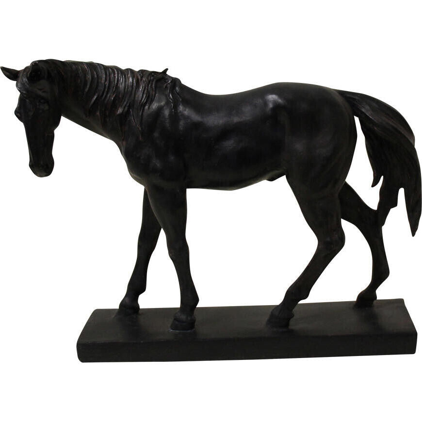 Small Obsidian Stallion Sculpture